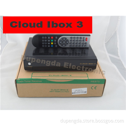 DVB-T2/C Cloud Ibox3 with FTA Twin Tuner Use in Italy and UK